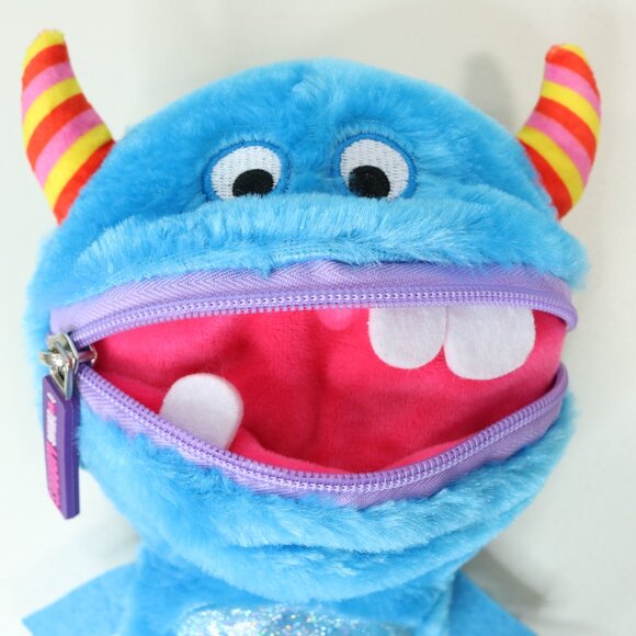 Make Believe Ideas The Very Hungry Worry Monster Zippered Mouth Pocket Plush Toy - Picture 2 of 12